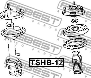 Febest TSHB-12 - Tampon cauciuc, suspensie www.parts5.com