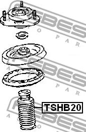 Febest TSHB20 - Zaštitna kapica / naborani mijeh, amortizer www.parts5.com