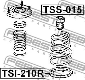 Febest TSS-015 - Mocowanie amortyzatora www.parts5.com