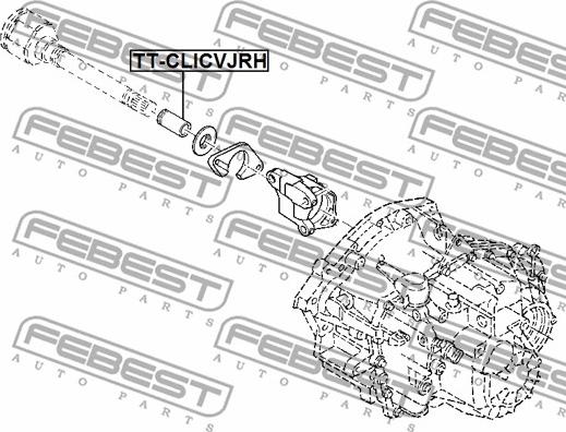 Febest TT-CLICVJRH - Joint Kit, drive shaft www.parts5.com