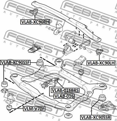 Febest VLAB-016 - Soporte, motor www.parts5.com