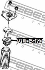 Febest VLD-S60 - Dystans gumowy, resorowanie www.parts5.com