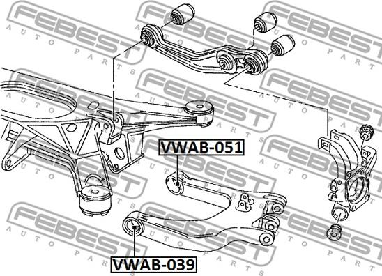 Febest VWAB-051 - Suport,trapez www.parts5.com