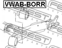 Febest VWAB-BORR - Yataklama, aks gövdesi www.parts5.com