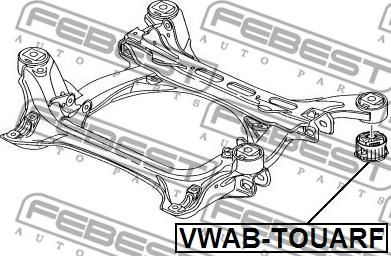 Febest VWAB-TOUARF - Mounting, axle beam www.parts5.com