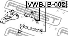 Febest VWBJB-002 - Ремонтный комплект, несущие / направляющие шарниры www.parts5.com