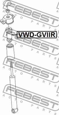 Febest VWD-GVIIR - Tampon cauciuc, suspensie www.parts5.com