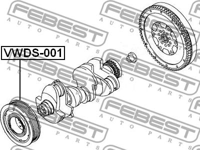 Febest VWDS-001 - Polea, cigüeñal www.parts5.com