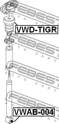 Febest VWD-TIGR - Rubber Buffer, suspension www.parts5.com