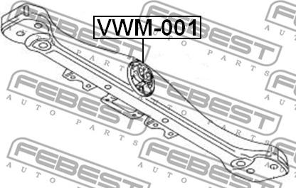 Febest VWM-001 - TRANSMISSION MOUNT www.parts5.com