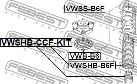 Febest VWSHB-CCF-KIT - Komplet zascite proti prahu, blazilnik www.parts5.com