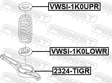 Febest VWSI-1K0UPR - Saiba arc www.parts5.com