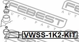 Febest VWSS-1K2-KIT - Šolja amortizera www.parts5.com