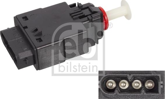 Febi Bilstein 06035 - Brake Light Switch parts5.com