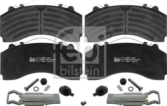 Febi Bilstein 16997 - Kit de plaquettes de frein, frein à disque www.parts5.com