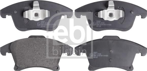 Febi Bilstein 16941 - Set placute frana,frana disc www.parts5.com