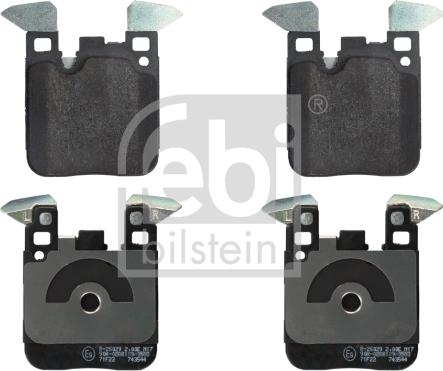 Febi Bilstein 16909 - Brake Pad Set, disc brake parts5.com