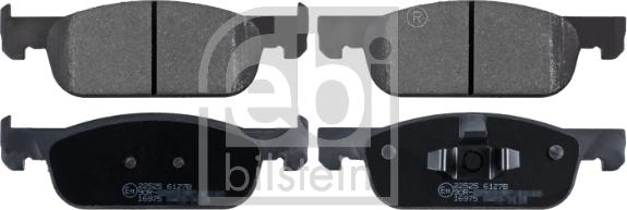 Febi Bilstein 16975 - Brake Pad Set, disc brake www.parts5.com