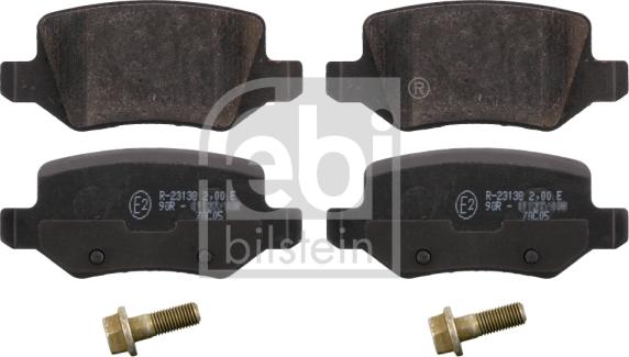 Febi Bilstein 16525 - Komplet zavornih oblog, ploscne (kolutne) zavore parts5.com