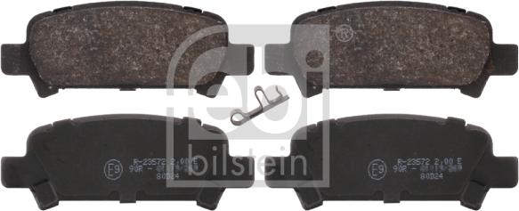 Febi Bilstein 16659 - Komplet zavornih oblog, ploscne (kolutne) zavore parts5.com