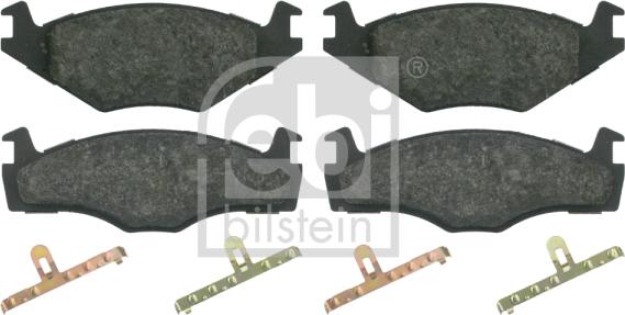 Febi Bilstein 16012 - Fékbetétkészlet, tárcsafék www.parts5.com