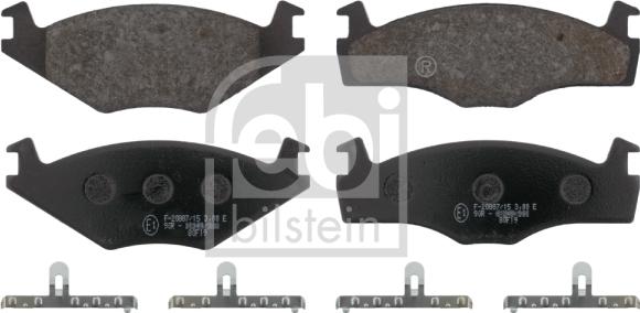 Febi Bilstein 16076 - Bremsbelagsatz, Scheibenbremse www.parts5.com