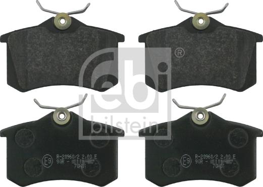 Febi Bilstein 16146 - Brake Pad Set, disc brake parts5.com