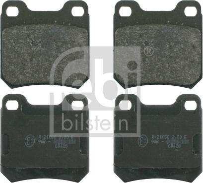 Febi Bilstein 16133 - Bremsbelagsatz, Scheibenbremse www.parts5.com