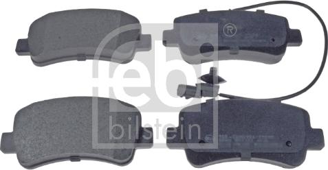 Febi Bilstein 16843 - Brake Pad Set, disc brake parts5.com