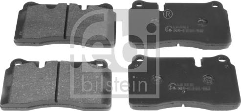 Febi Bilstein 16734 - Juego de pastillas de freno www.parts5.com