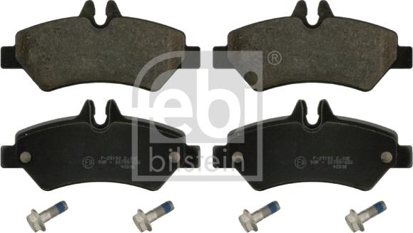 Febi Bilstein 16735 - Fékbetétkészlet, tárcsafék www.parts5.com