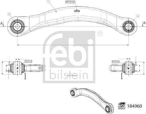 Febi Bilstein 184960 - Track Control Arm www.parts5.com