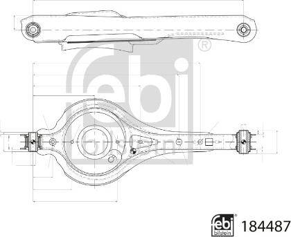 Febi Bilstein 184487 - Wahacz, zawieszenie koła www.parts5.com