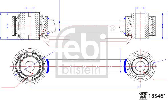 Febi Bilstein 185461 - Biellette de barre stabilisatrice www.parts5.com