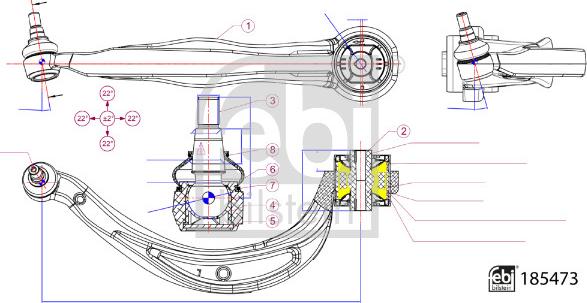 Febi Bilstein 185473 - Õõtshoob, käändmik www.parts5.com