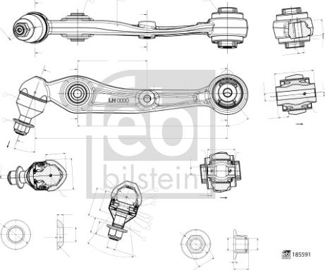 Febi Bilstein 185591 - Track Control Arm www.parts5.com