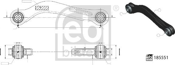 Febi Bilstein 185551 - Track Control Arm www.parts5.com