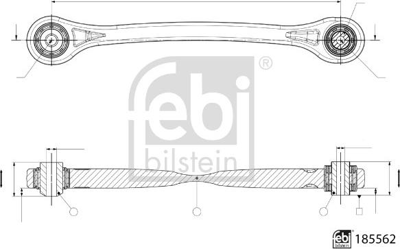 Febi Bilstein 185562 - Track Control Arm www.parts5.com