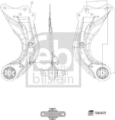 Febi Bilstein 186459 - Track Control Arm www.parts5.com