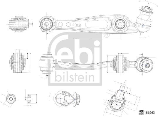 Febi Bilstein 186263 - Brat, suspensie roata www.parts5.com