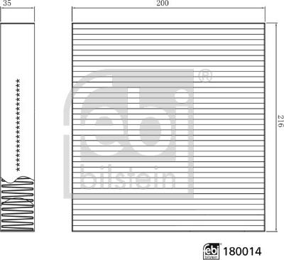 Febi Bilstein 180014 - Филтър купе (поленов филтър) www.parts5.com