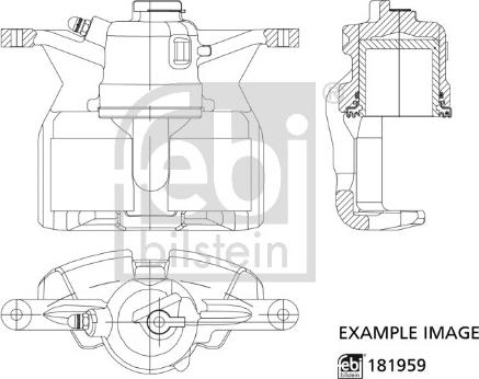 Febi Bilstein 181959 - Тормозной суппорт www.parts5.com