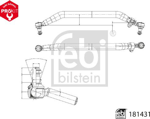 Febi Bilstein 181431 - Bara directie www.parts5.com