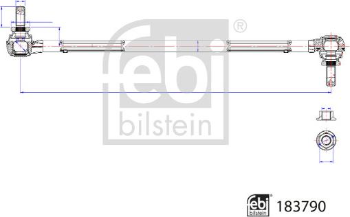 Febi Bilstein 183790 - Tanko, kallistuksenvaimennin www.parts5.com