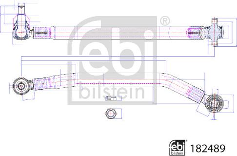 Febi Bilstein 182489 - Brat, suspensie roata www.parts5.com