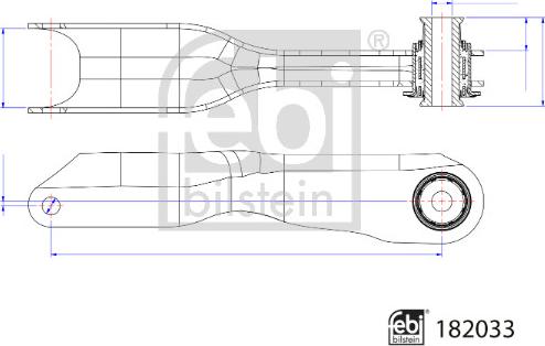 Febi Bilstein 182033 - Track Control Arm www.parts5.com