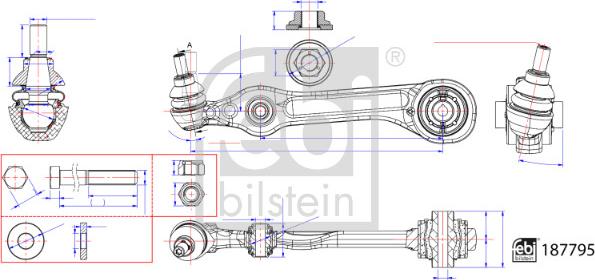 Febi Bilstein 187795 - Rameno zavesenia kolies www.parts5.com