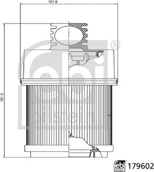 Febi Bilstein 179602 - Φίλτρο ψυκτικού υγρού www.parts5.com