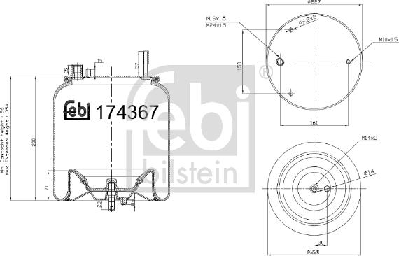 Febi Bilstein 174367 - Bellow, air suspension www.parts5.com