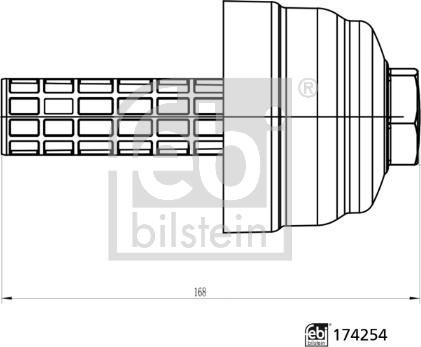 Febi Bilstein 174254 - Capac, carcasa filtru ulei www.parts5.com